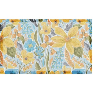 Artsy Mats Изтривалка от PVC 40x70 cm Flowers - Artsy Doormats (DMW-YELLOWFLORAL-7040)