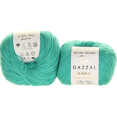 Příze Baby Cotton 3426 tmavě mentolová