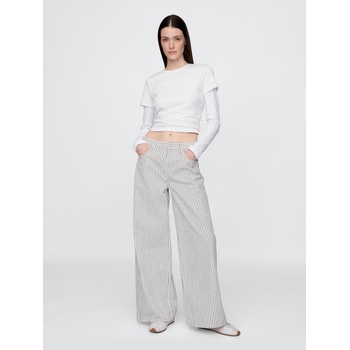 GAP Дънки Stripe Baggy GAP GAP | Byal | ЖЕНИ | 28/32