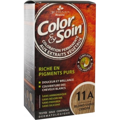 Color & Soin 11A Blond Sable Cendré barva na vlasy bez amoniaku 135 ml