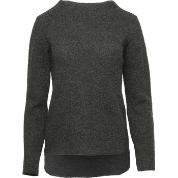 Reiff Дамски вълнен пуловер Reiff Women's Krepp-Pulli Frieda Wool jumper - Anthracite (105-2619-0114)