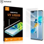 Blue Star Стъклен Протектор с UV лепило за Huawei Mate 40 Pro, Amorus UV 5D Glass, Прозрачен (5901035161671)