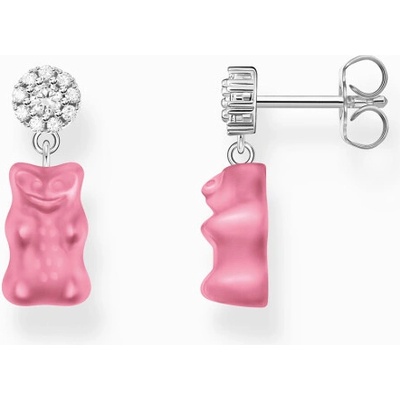 Thomas Sabo x HARIBO náušnice Pink goldbear H2330-052-9