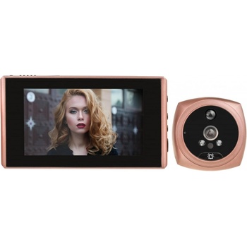 Image 1 of Secutek Дигитален шпионка за врата TS-1603 - 4, 3 LCD, IR, PIR Розово/Златно