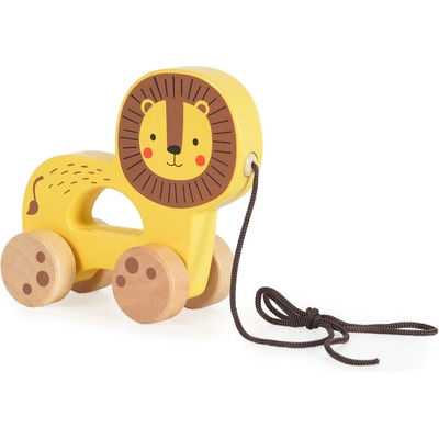Tooky Toy Дървена играчка за дърпане Лъвче tj008