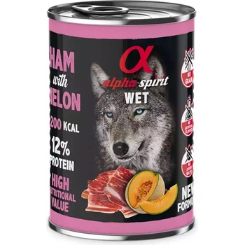 Alpha Spirit Кучешка Консерва - Шунка и Диня 400 г