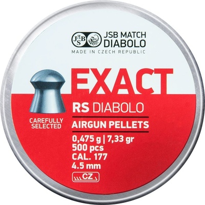 JSB Diabolo Exact RS - 0,475g / 7,33gr / 4,520 mm / 500 kusů diabolek