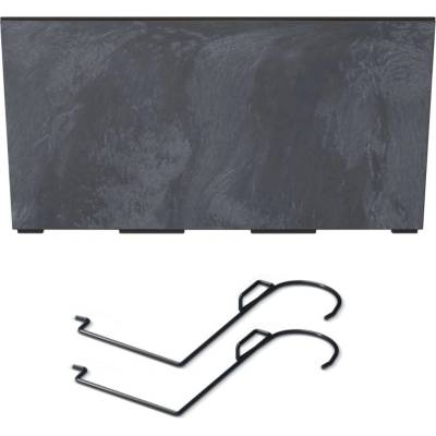 PROSPERPLAST Závěsný truhlík - URBI CASE W Beton Effect 39,5x18,5 cm antracit