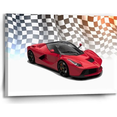 Sablio Obraz Ferrari Závodná vlajka - 90x60 cm