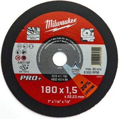 Milwaukee Rezný kotúč 180 x 1,5 mm 4932451489