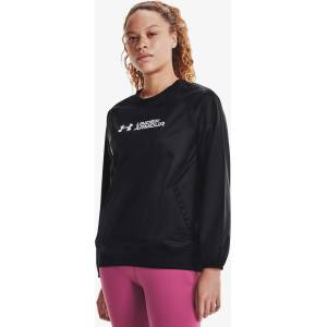 Under Armour Дамски суитшърт Under Armour Recover Storm Woven Shine Crew Under Armour | Cheren | ЖЕНИ | M