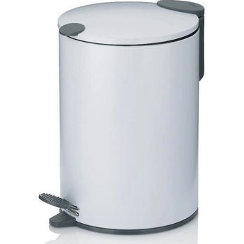 Kela Кош за отпадъци kela mats с педал (3 л) - бял (kela 23613)