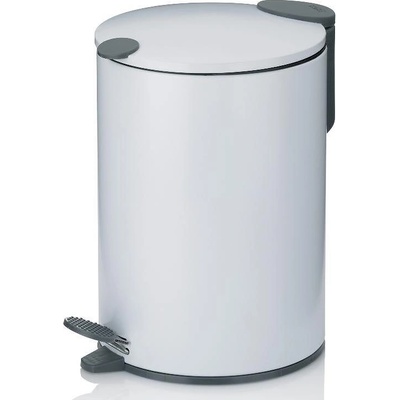 Kela Кош за отпадъци kela mats с педал (3 л) - бял (kela 23613)