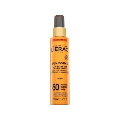 LIERAC Sunissime мляко за тяло SPF 50 Lait Protecteur Anti-Age Global 150 ml
