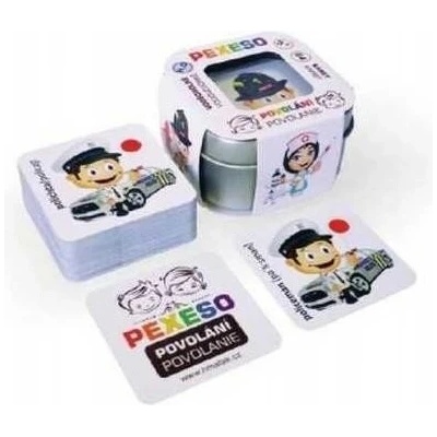 Teddies Pexeso povolania vodeodolné 64 kariet
