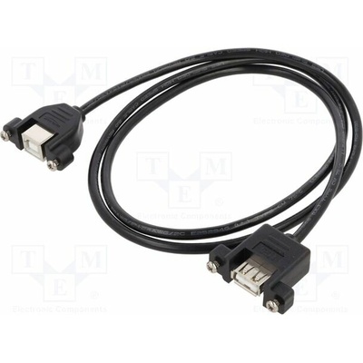 Delock 85108 USB 2.0 USB A zásuvka USB B zásuvka 1m černý