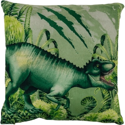 Textilomanie vankúš T-REX 40x40 zelený 40x45