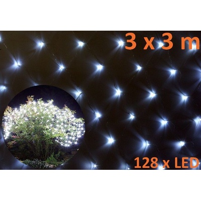 Nexos 1031 Světelný závěs s LED diodami 3 x 3 m studená bílá 128 LED