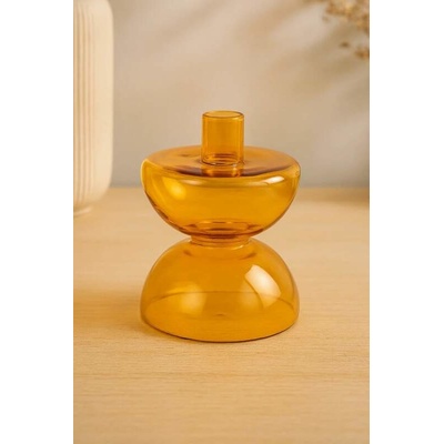 Present Time – Diabolo Candle Holder, Žlutý, L