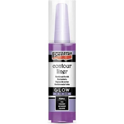 Pentart Konturovací liner svítící ve tmě 20 ml FIALOVÁ – Zboží Dáma