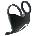 Rebel Cock Ring with RC Ball Massager Black