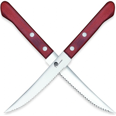 Steakový nôž Dellinger Easy 95 mm - červený-strieborný