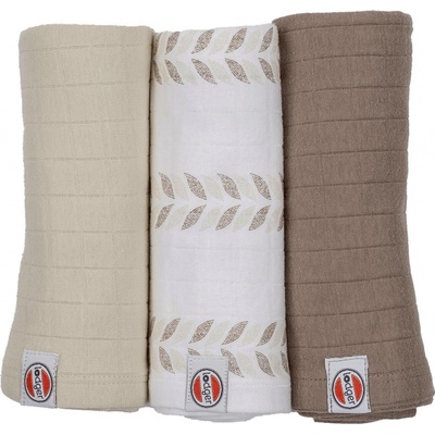 Lodger Swaddler Solid Matcha 70 x 70 Birch 3 ks