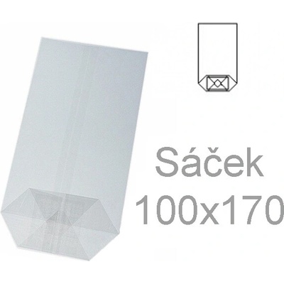 Sáček tatrafán 100 x 170/100ks, křížové dno