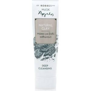 KORRES Освежаваща, почистваща маска с бяла глина , Korres Deep Cleansing Mask Natural Clay 18ml