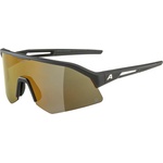Alpina Очила за колоездене Alpina Sonic HR Q Mirror Cat. 3 Cycling glasses - Black Matt / Q Amber / Gold Mirror - размер One Size (205-3727-0111)