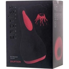 Erotist Eruption Nabíjací masturbátor silikónový čierny 18,5 cm.