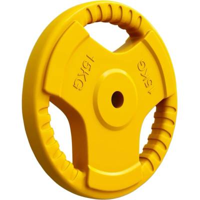 Gorilla Sports litina pogumovaný 15 kg 390 mm