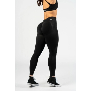 Nebbia Tvarujúce bezšvové legíny s vysokým pásom MAXIMUM PUSH-UP 302 čierne