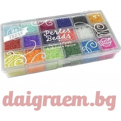 Buki France Кутия с прозрачни мъниста buki pe012 (bkpe012)