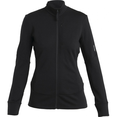 Icebreaker Women Merino 260 Quantum IV LS Zip čierna/sivá