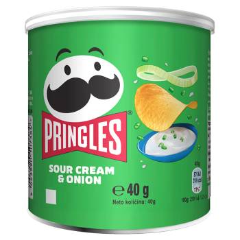 Pringles Чипс Pringles малък лук и сметана 40 г (1006000012)
