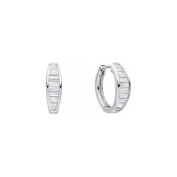 Diamonfire strieborné náušnice E6600
