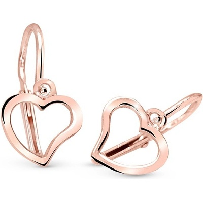 Cutie Jewellery Srdíčkové náušničky z růžového zlata C2760-10-X-4