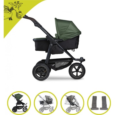 TFK set Mono2 combi pushchair air wheel olive 2024
