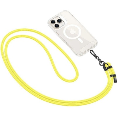Klíčenka TECH-PROTECT C1S ROPE crossbody popruh neonově žlutý/černý