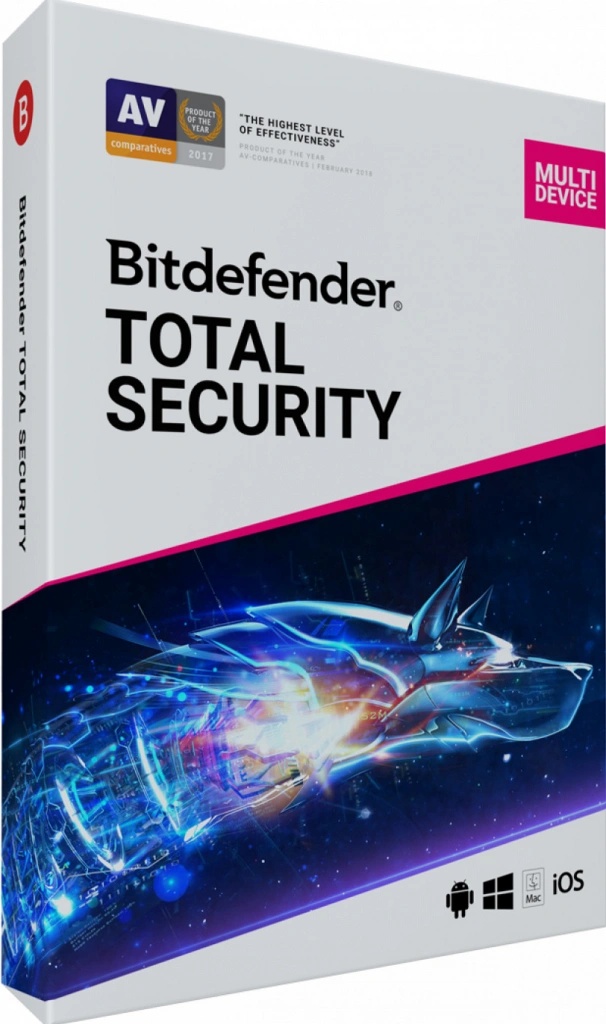 Tohle je absolutní vítěz srovnávacího testu - produkt Bitdefender Total Security 2020 5 lic. 1 rok (TS01ZZCSN1205LEN)