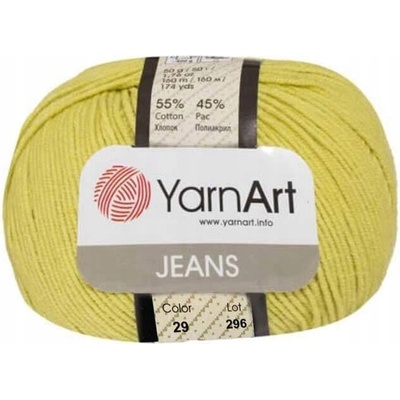Priadza YarnArt Jeans 50g 160m 29 hráškovo zelená