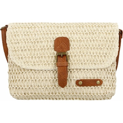 Dámská pletená crossbody kabelka Olive Boho béžová
