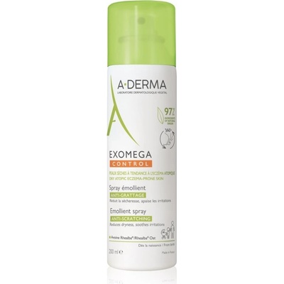 A-Derma Exomega Control Emollient spray hydratační krém pro posílení ochranné bariéry citlivé a atopické pokožky ve spreji 200 ml