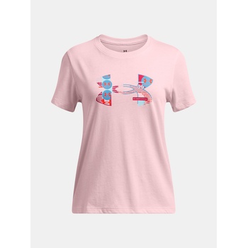 Under Armour UA Big Logo UA Fill SS Тениска за момичета Under Armour | Rozov | Момичешки | 140/152