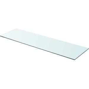vidaXL Плоча за рафт, прозрачно стъкло, 90 x 25 см (243840)