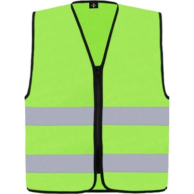Korntex Cologne Unisex bezpečnostná vesta na zips KX217 Lime Green