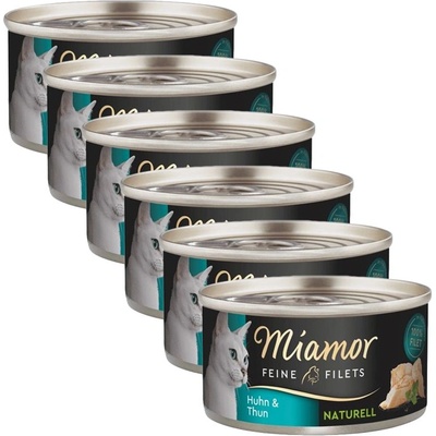 Miamor Feine Filets Naturell пиле и риба тон 6 x 80 г