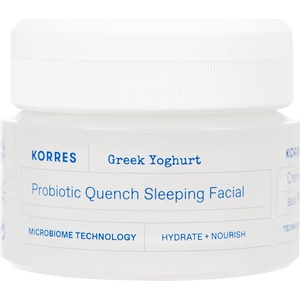 KORRES Нощен хидратиращ крем за лице с пробиотици, 40 ml