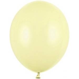 Party Deco Пастелен латексов балон - светложълт - 12 см (sb5p-084j)